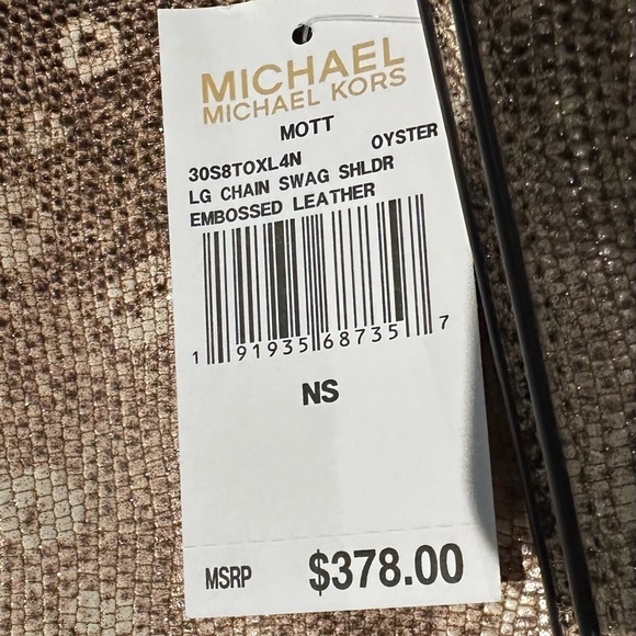 New MICHAEL KORS Oyster Mott Cross Body purse with matching shoes size 7 1/2 - Picture 7 of 17